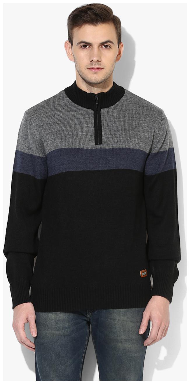 

Red Chief Men Blended Pullover Black