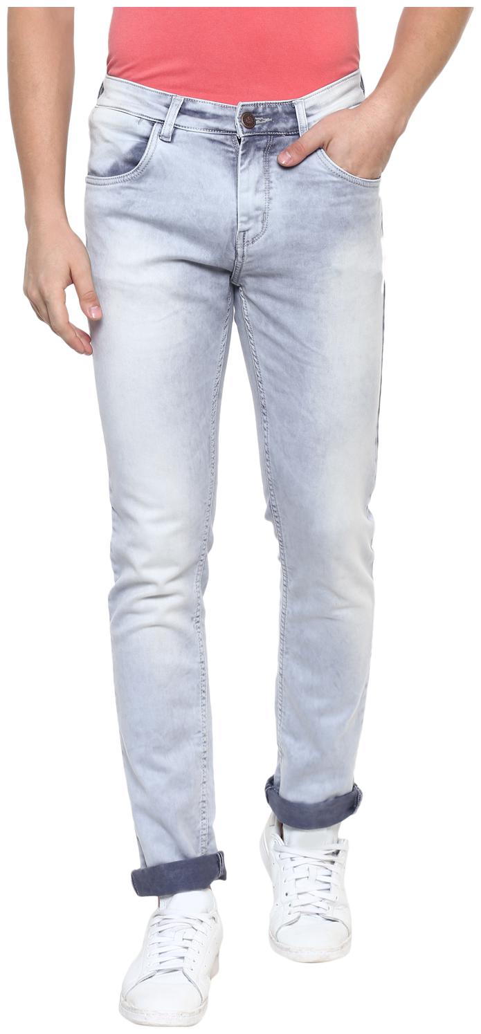 

Red Chief Men Grey Slim Fit Jeans