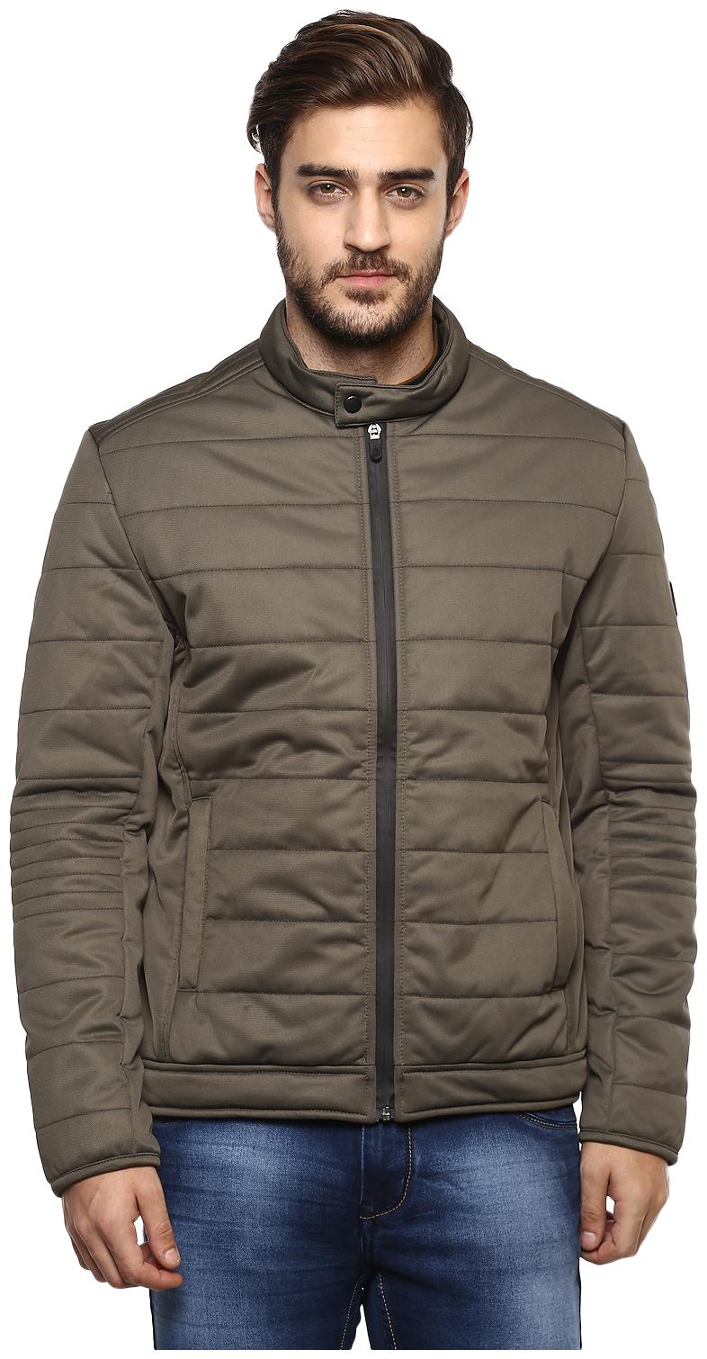 

Red Chief Men Nylon Quilted Jacket Green