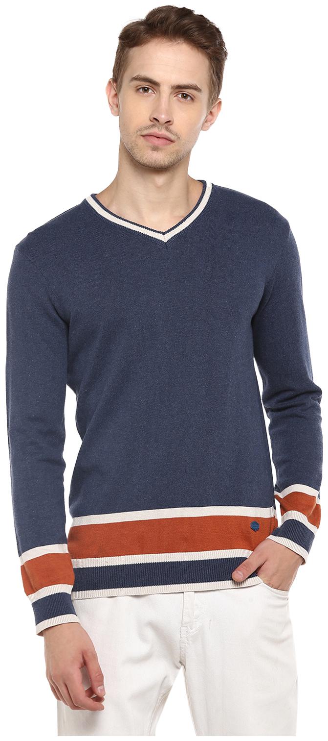 

Red Chief Men Cotton Cardigan Blue color