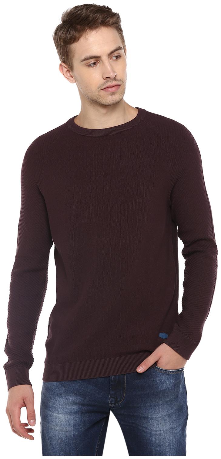 

Red Chief Men Cotton Cardigan Brown color