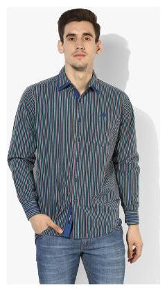 

Red Chief Men Multi Vertical Stripes Regular Fit Casual Shirt