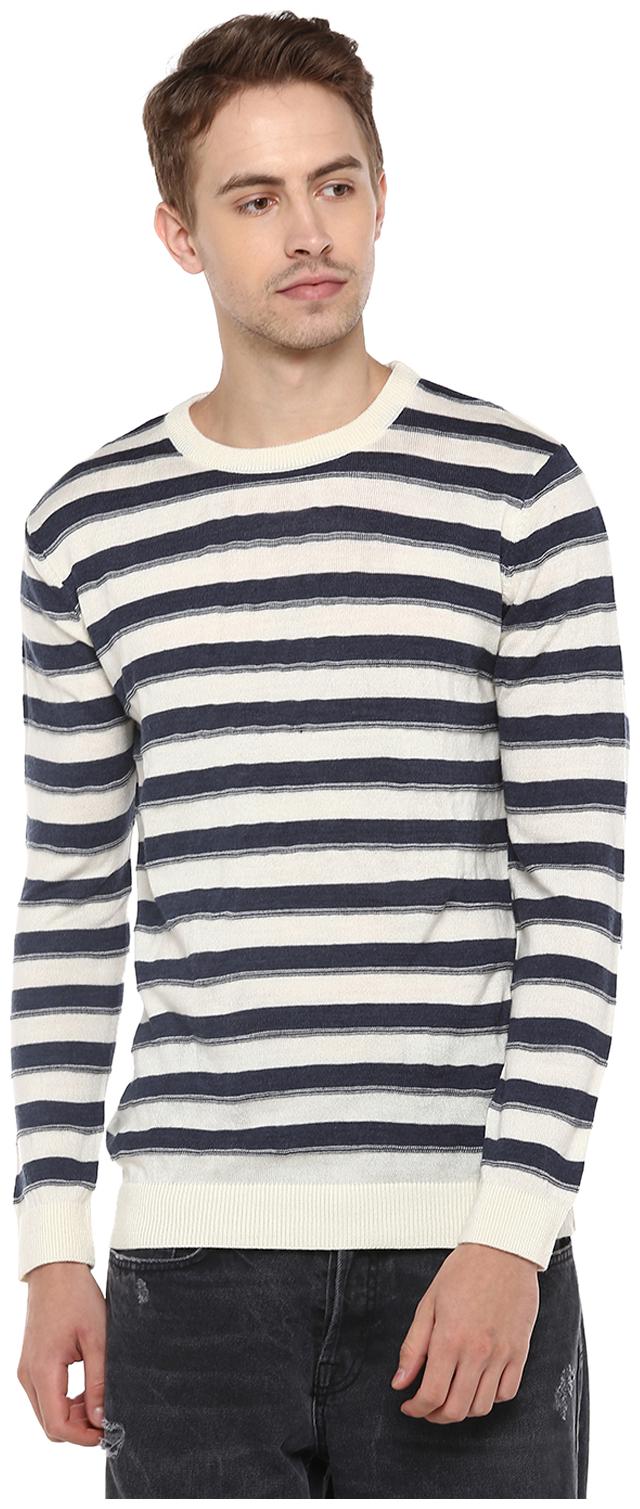 

Red Chief Men White Grey Round neck Pullover