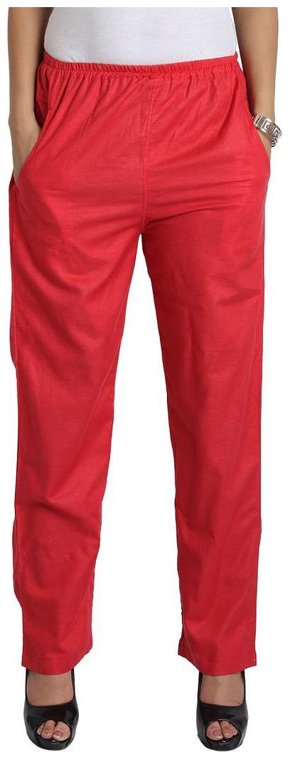 

Red Cotton Pant Palazzo