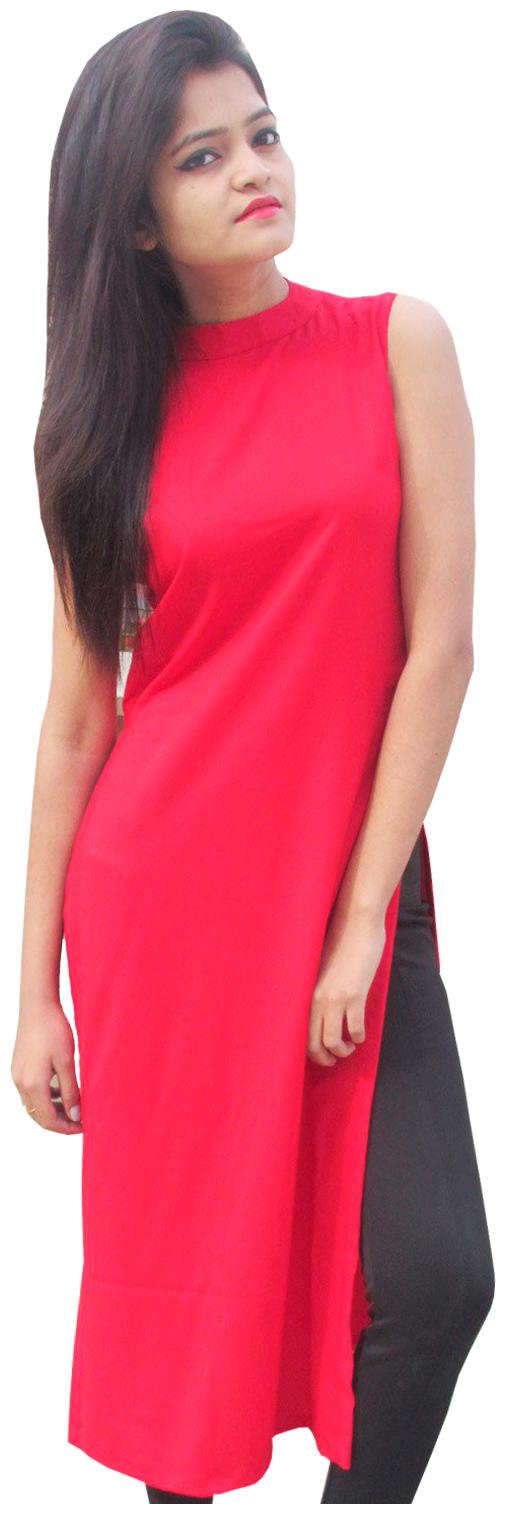 

Rajkumari dress up like a princess Women Solid Regular top - Red