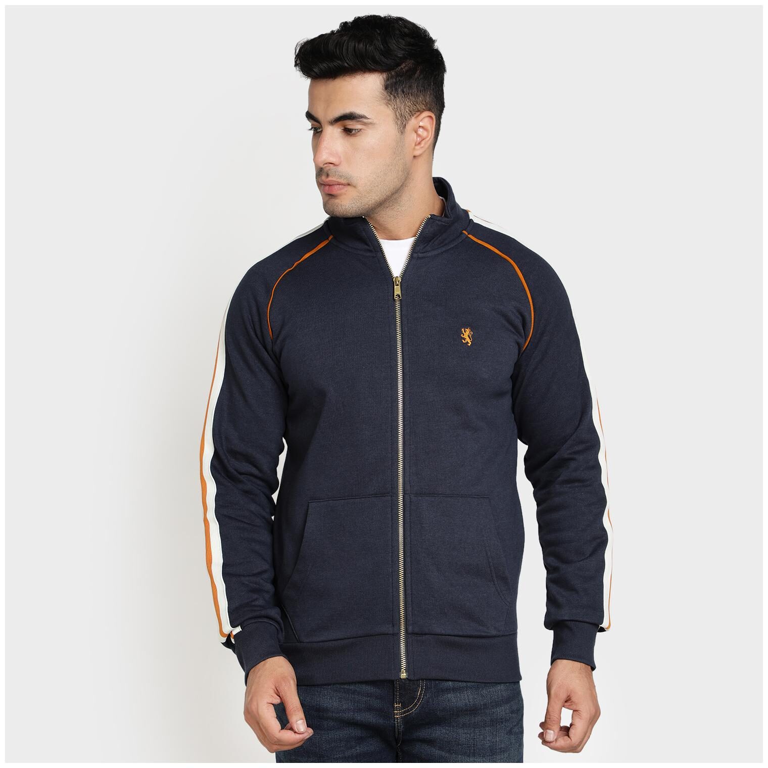 

Red Tape Men Blue High neck Sweatshirt