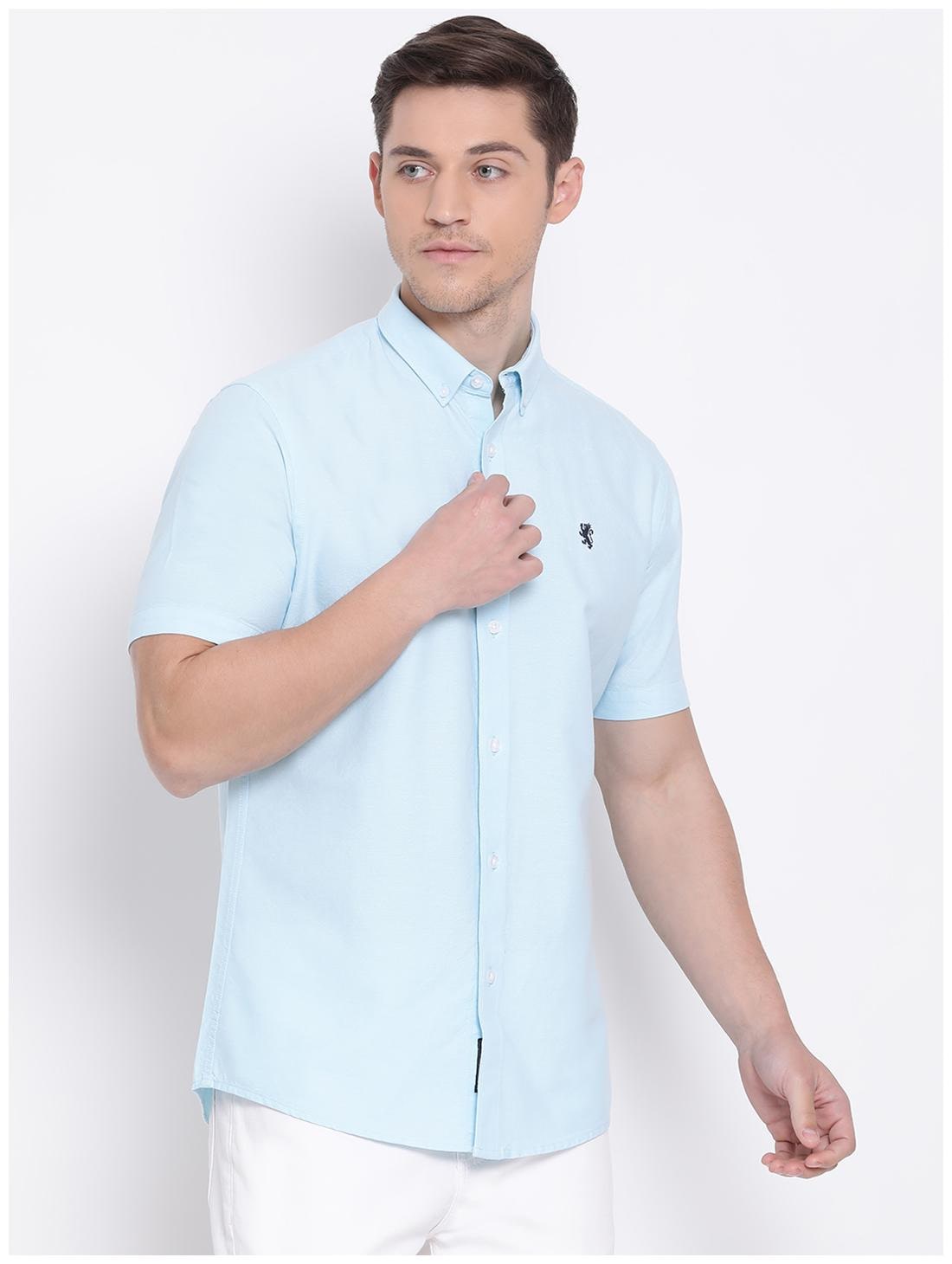 

Red Tape Men Blue Solid Regular Fit Casual Shirt