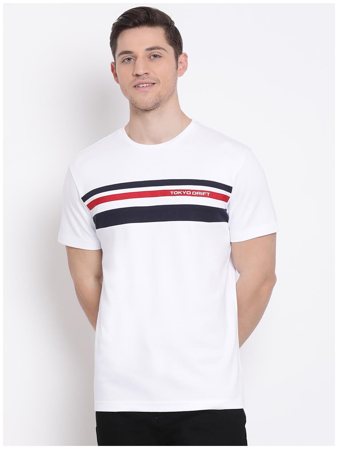 

Red Tape Men White Regular fit Cotton Round neck T-Shirt - Pack Of 1