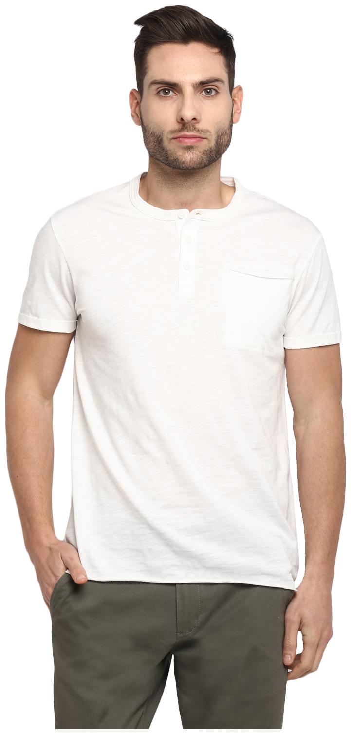 

Red Tape Men White Regular fit Cotton Henley neck T-Shirt - Pack Of 1