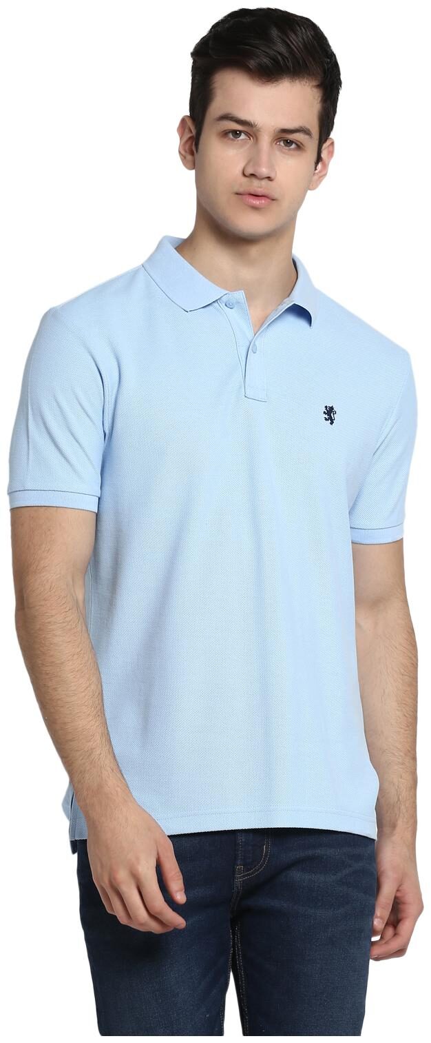 

Red Tape Men Turquoise Regular fit Cotton Polo collar T-Shirt - Pack Of 1