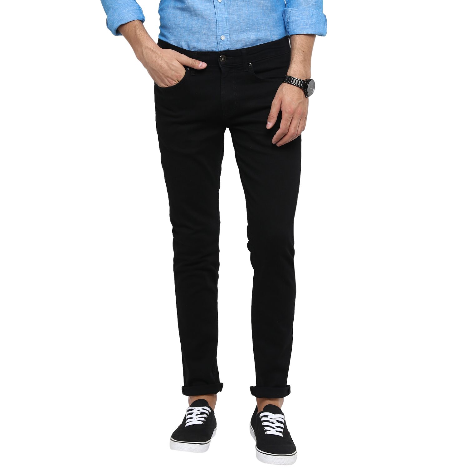 

Red Tape Men Black Slim Fit Jeans