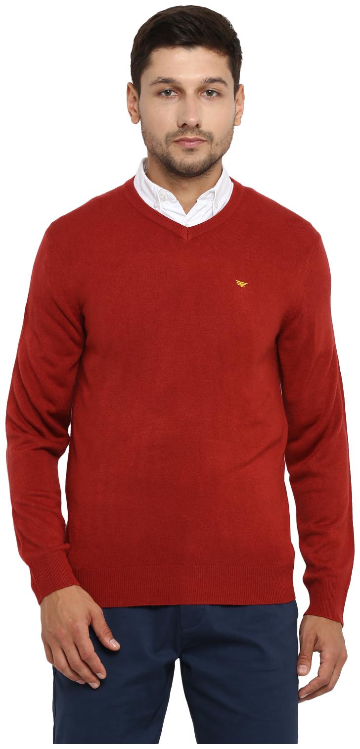 

Red Tape Men Acrylic Longline Sweater Maroon