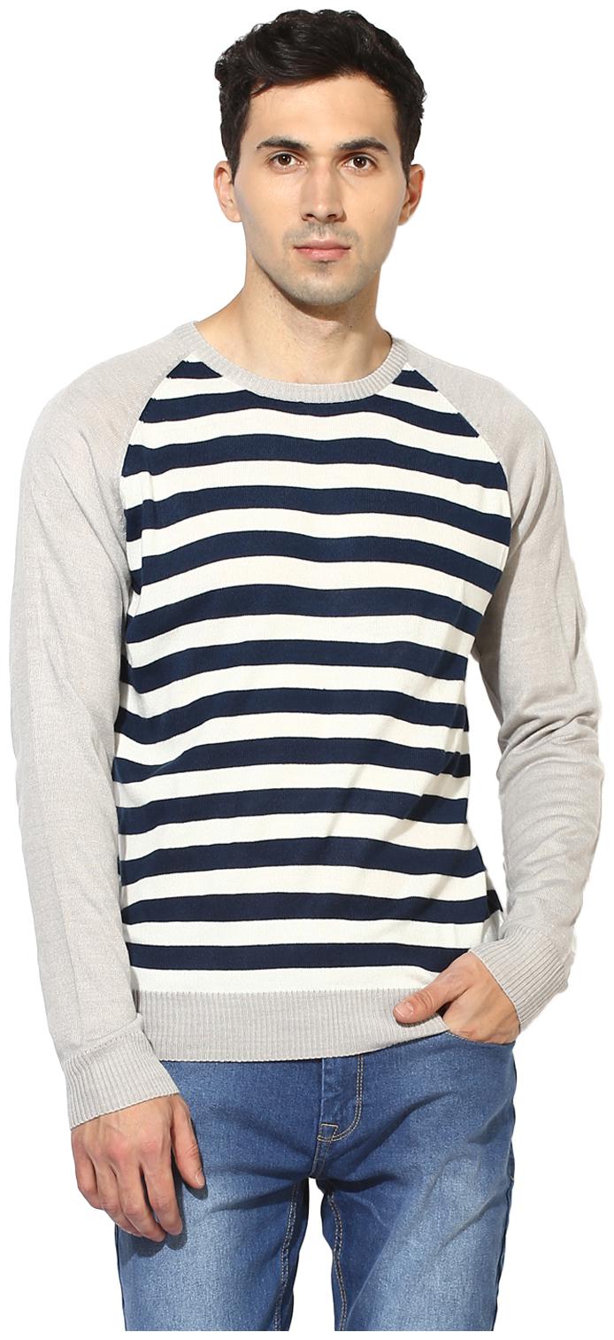 

Red Tape Men Acrylic Longline Sweater Blue