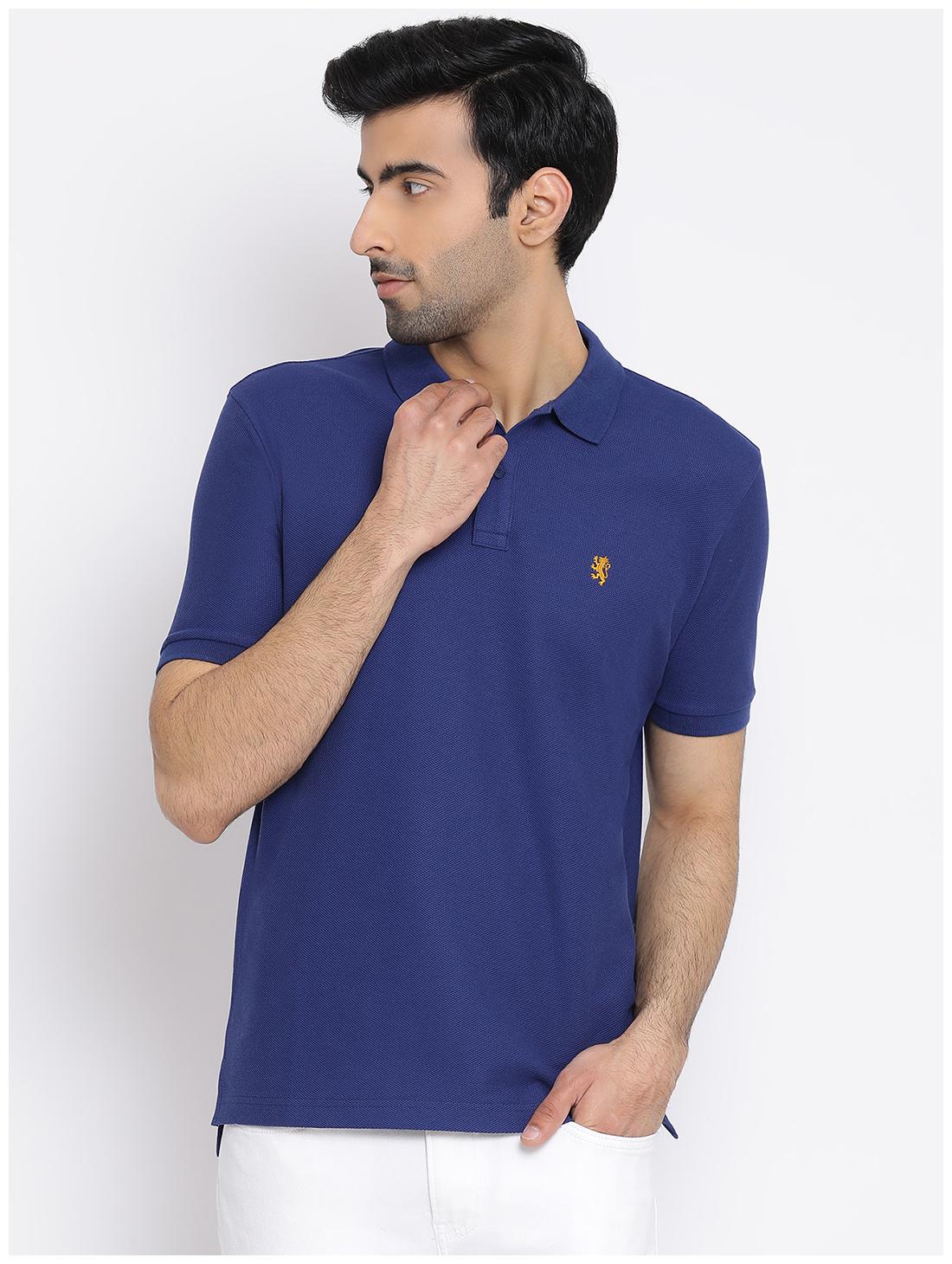 

Red Tape Men Blue Regular fit Cotton Polo collar T-Shirt - Pack Of 1