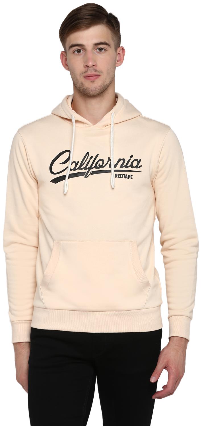 

Red Tape Men Beige Hooded Hoodie