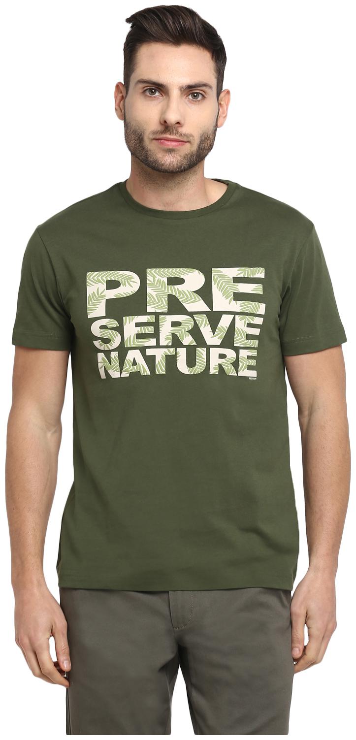 

Red Tape Men Olive Regular fit Cotton Round neck T-Shirt - Pack Of 1