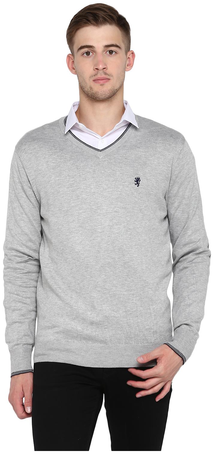 

Red Tape Men Grey Melange Sweater