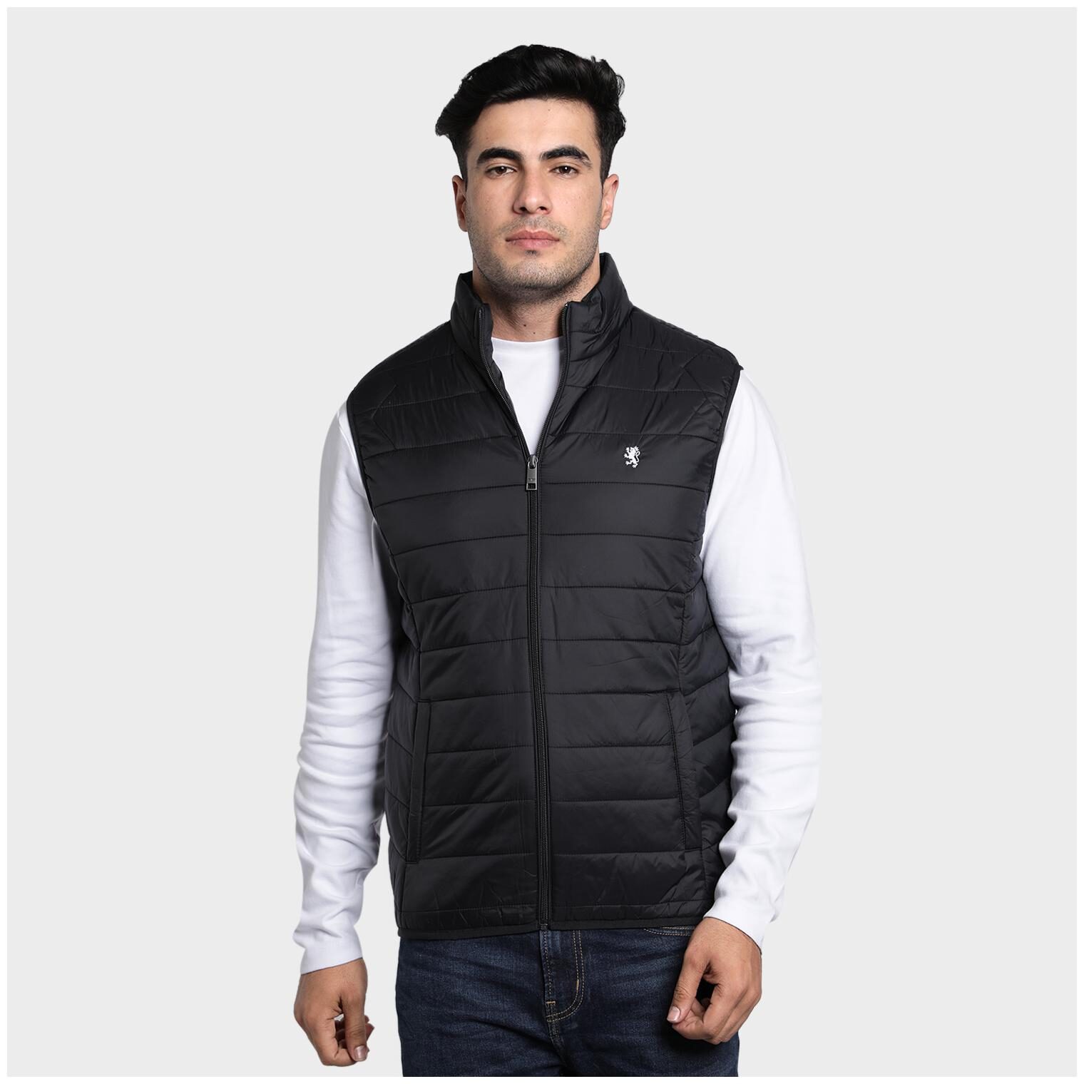 

Red Tape Men Black Solid Bomber jacket