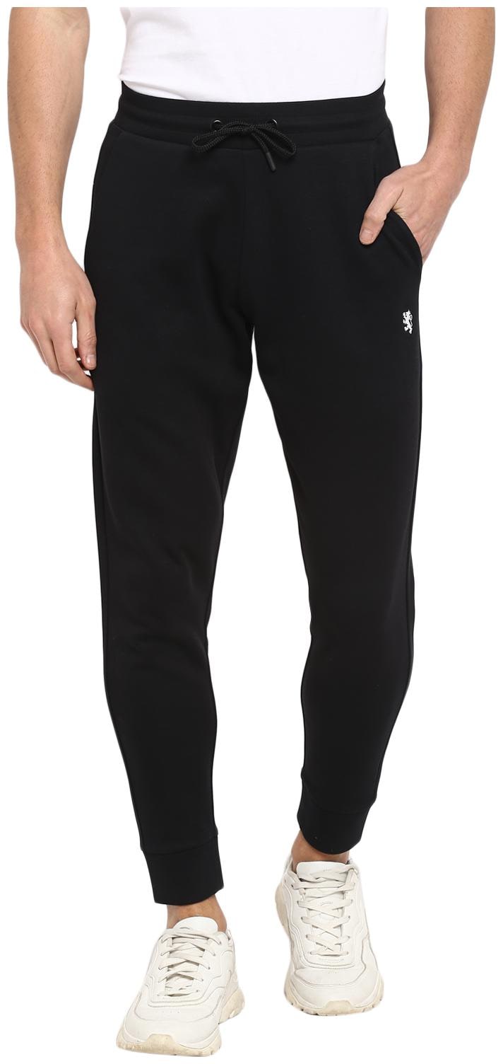 

Red Tape Men Black Solid Tapered fit Joggers