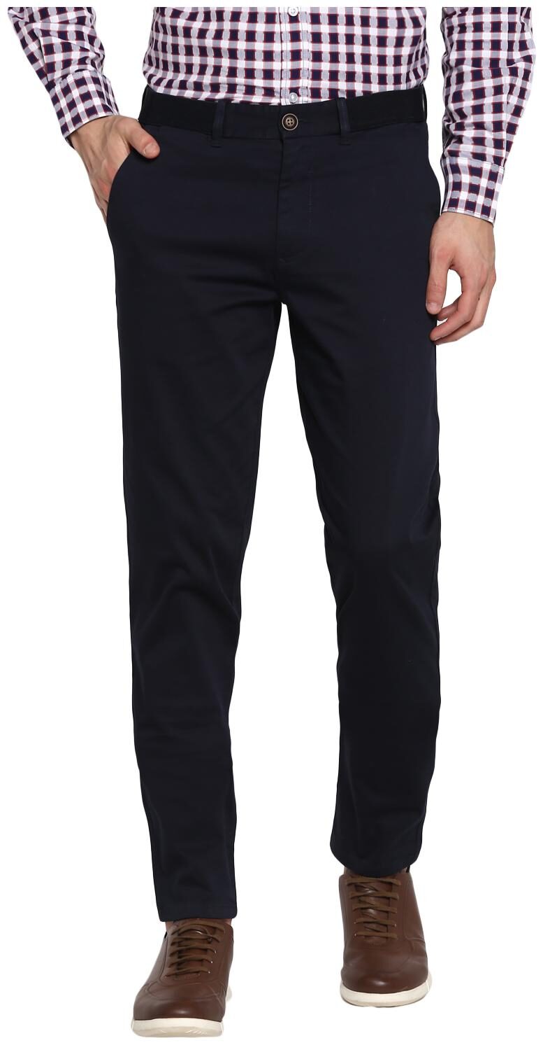 

Red Tape Men Navy blue Solid Skinny fit Chinos