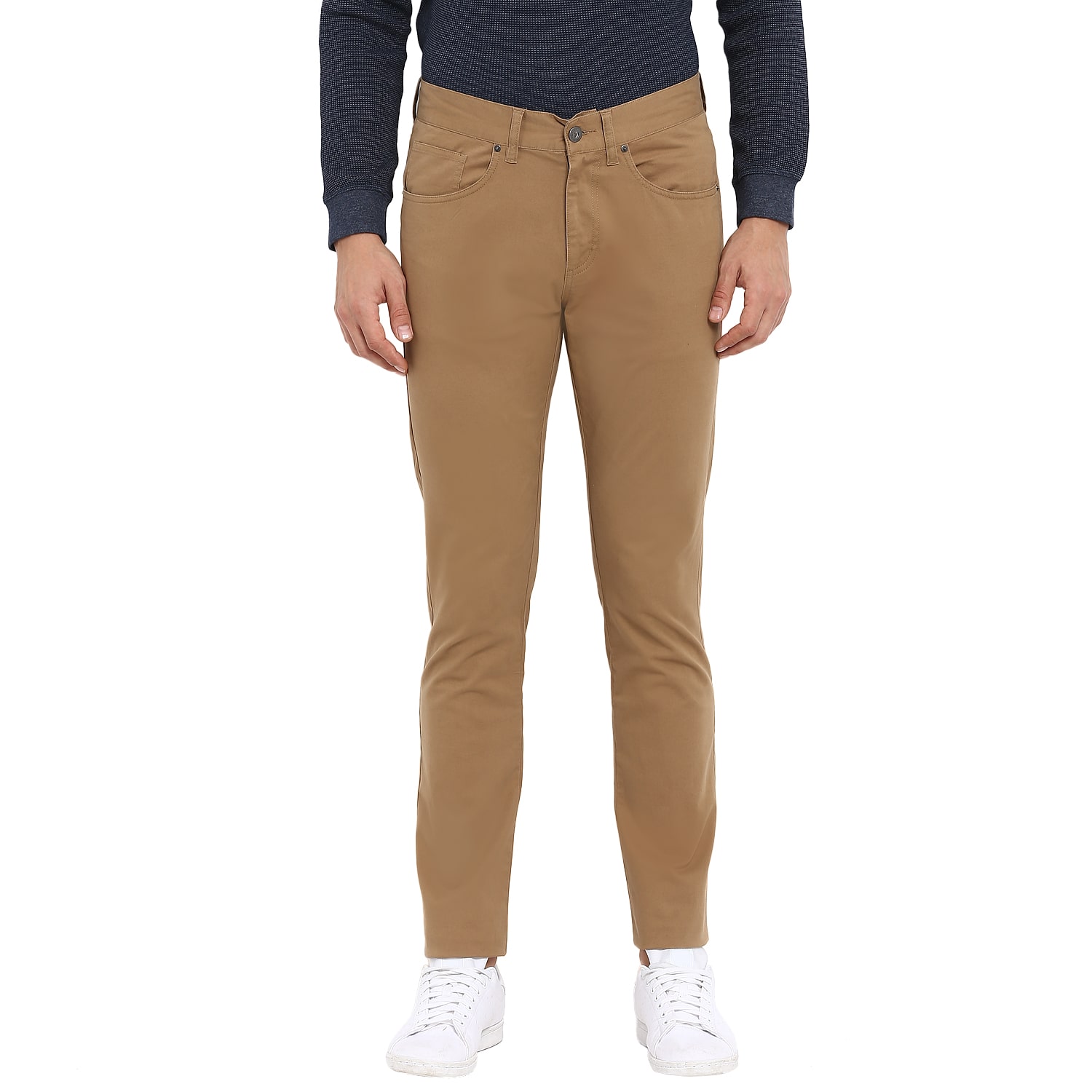 

Red Tape Men Brown Solid Slim fit Chinos