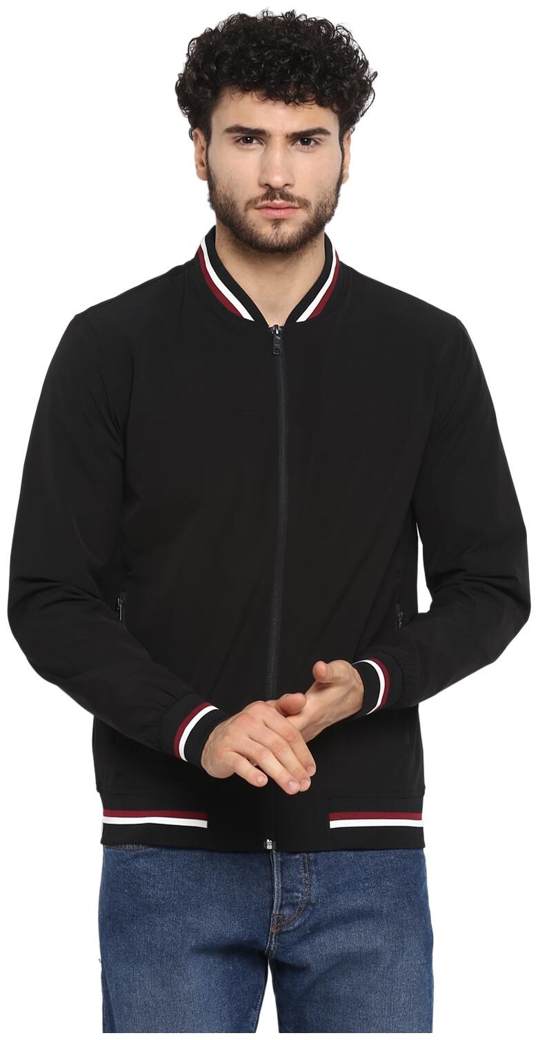 

Red Tape Men Nylon Bomber Jacket Black
