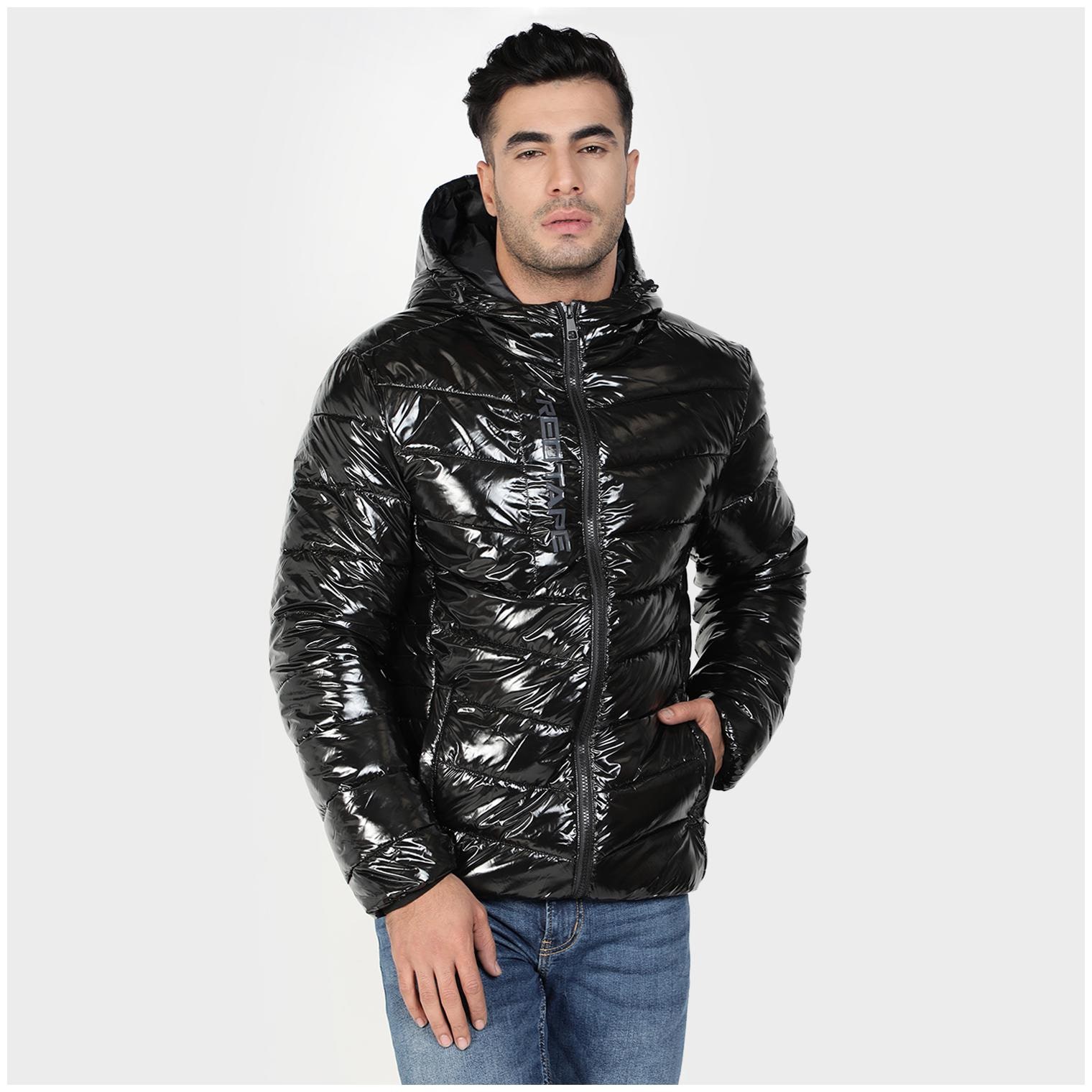 

Red Tape Men Black Solid Bomber jacket