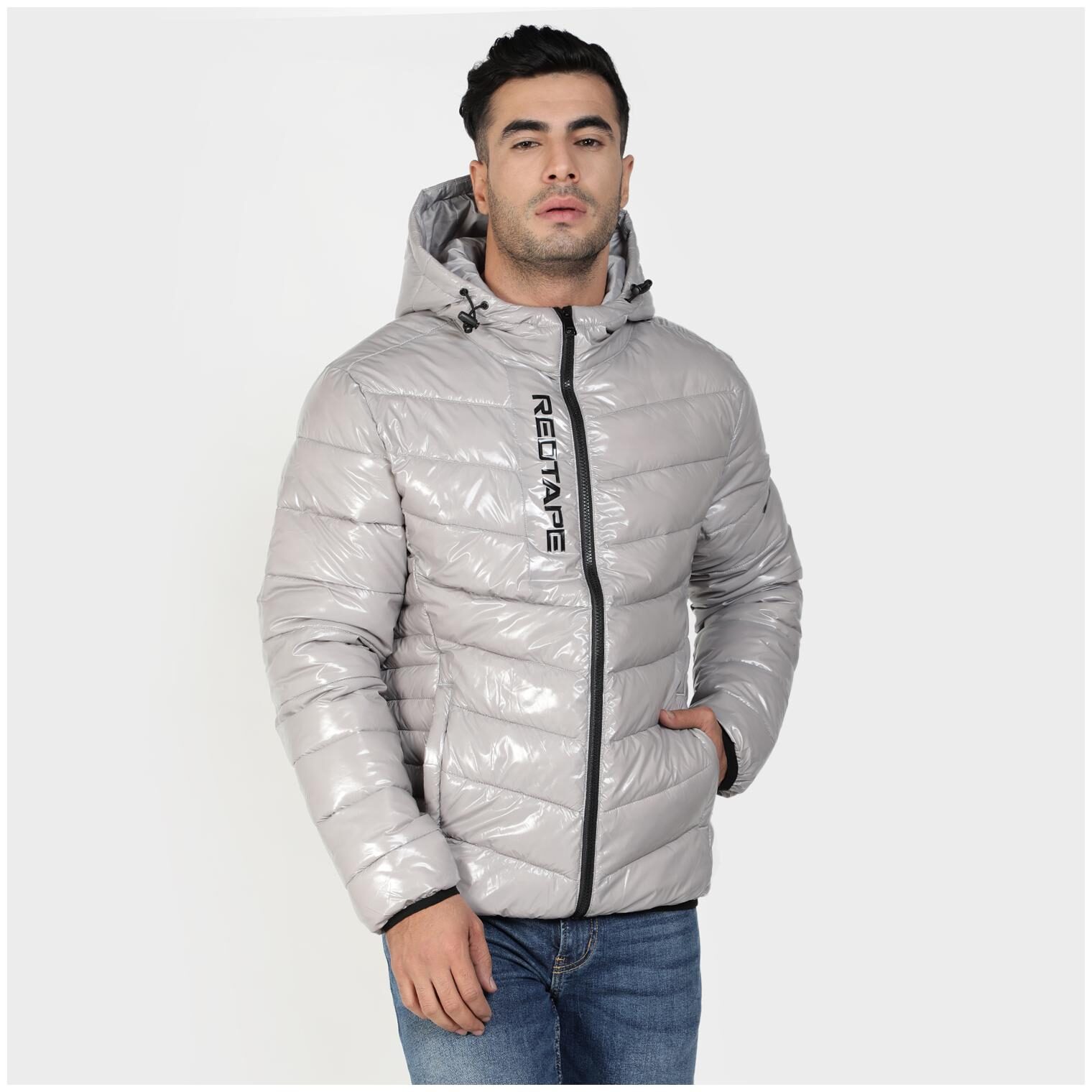 

Red Tape Men Grey Solid Bomber jacket