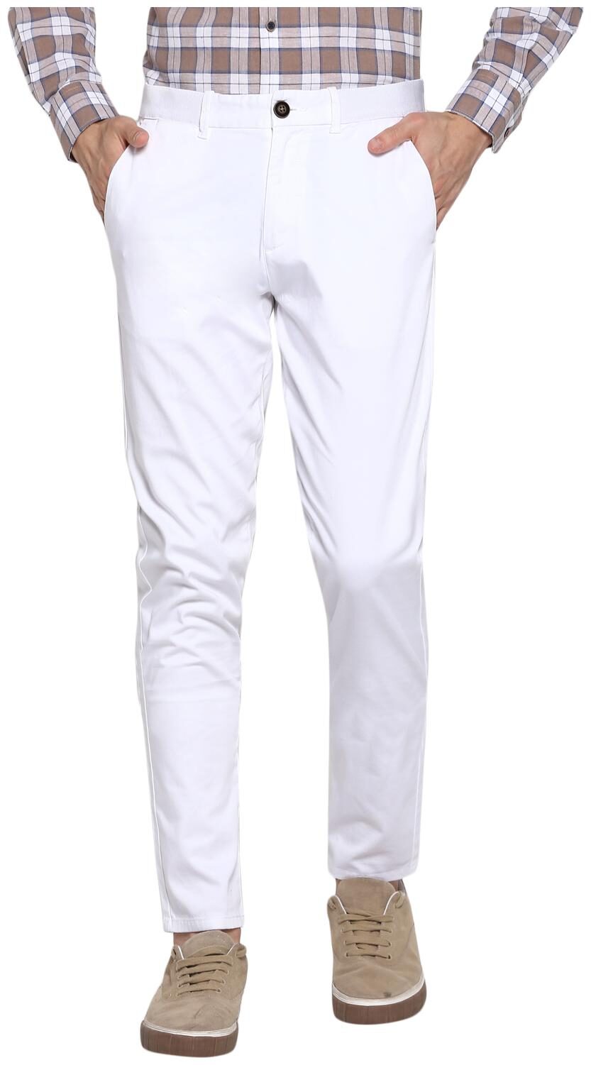 

Red Tape Men White Solid Skinny fit Chinos