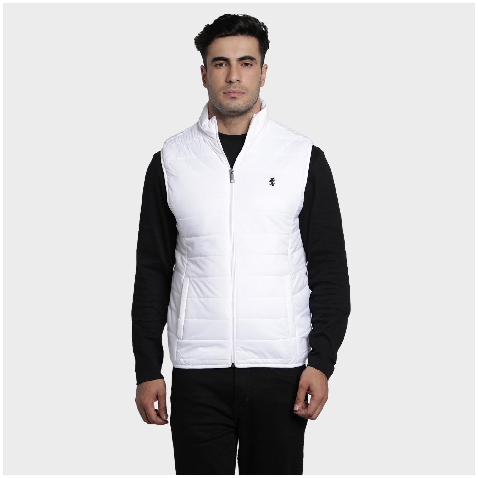 

Red Tape Men White Solid Bomber jacket