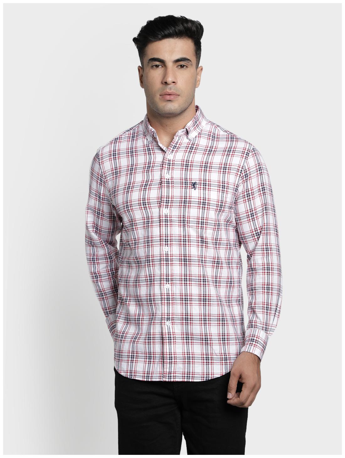 

Red Tape Men White Checked Regular Fit Casual Shirt
