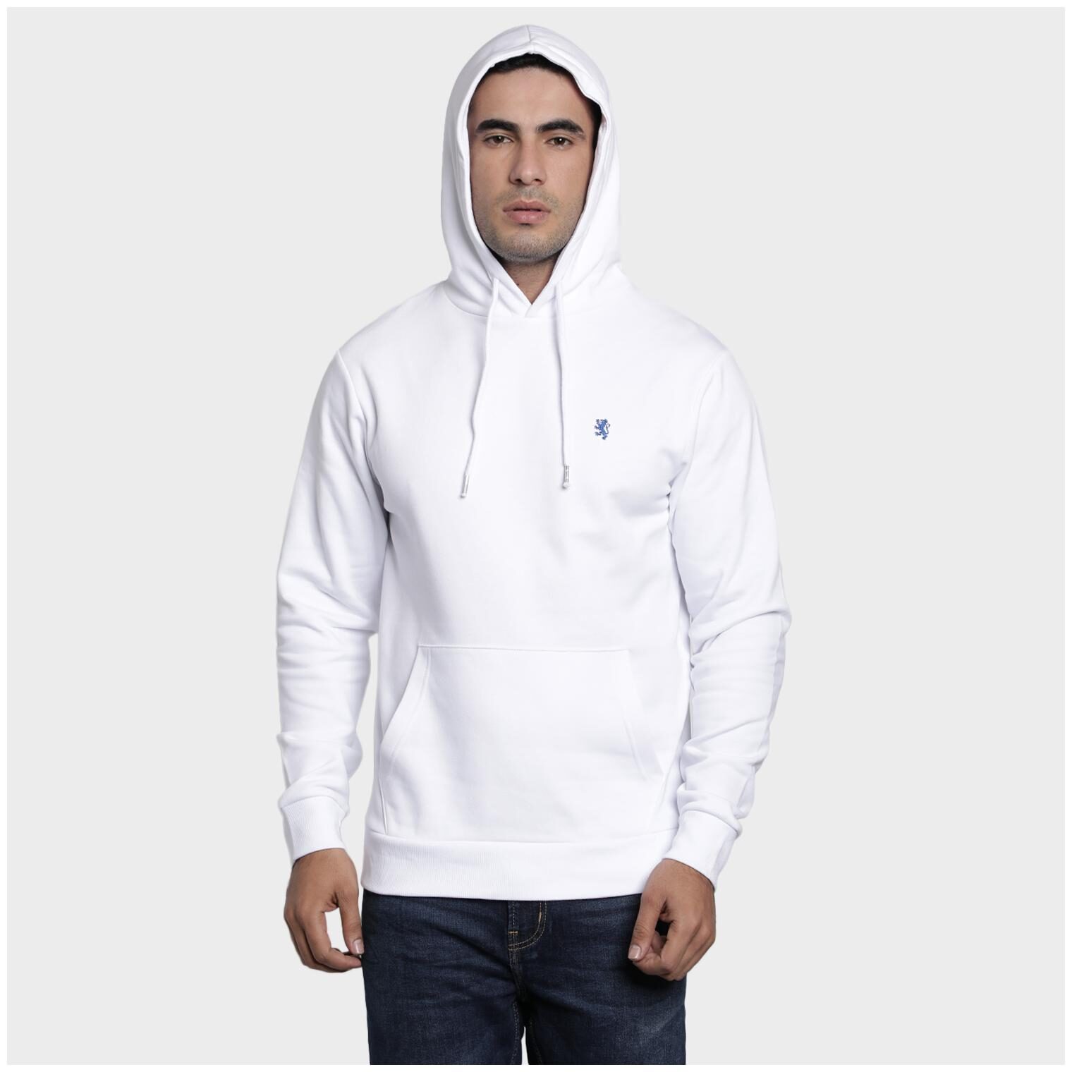 

Red Tape Men White Hooded Hoodie