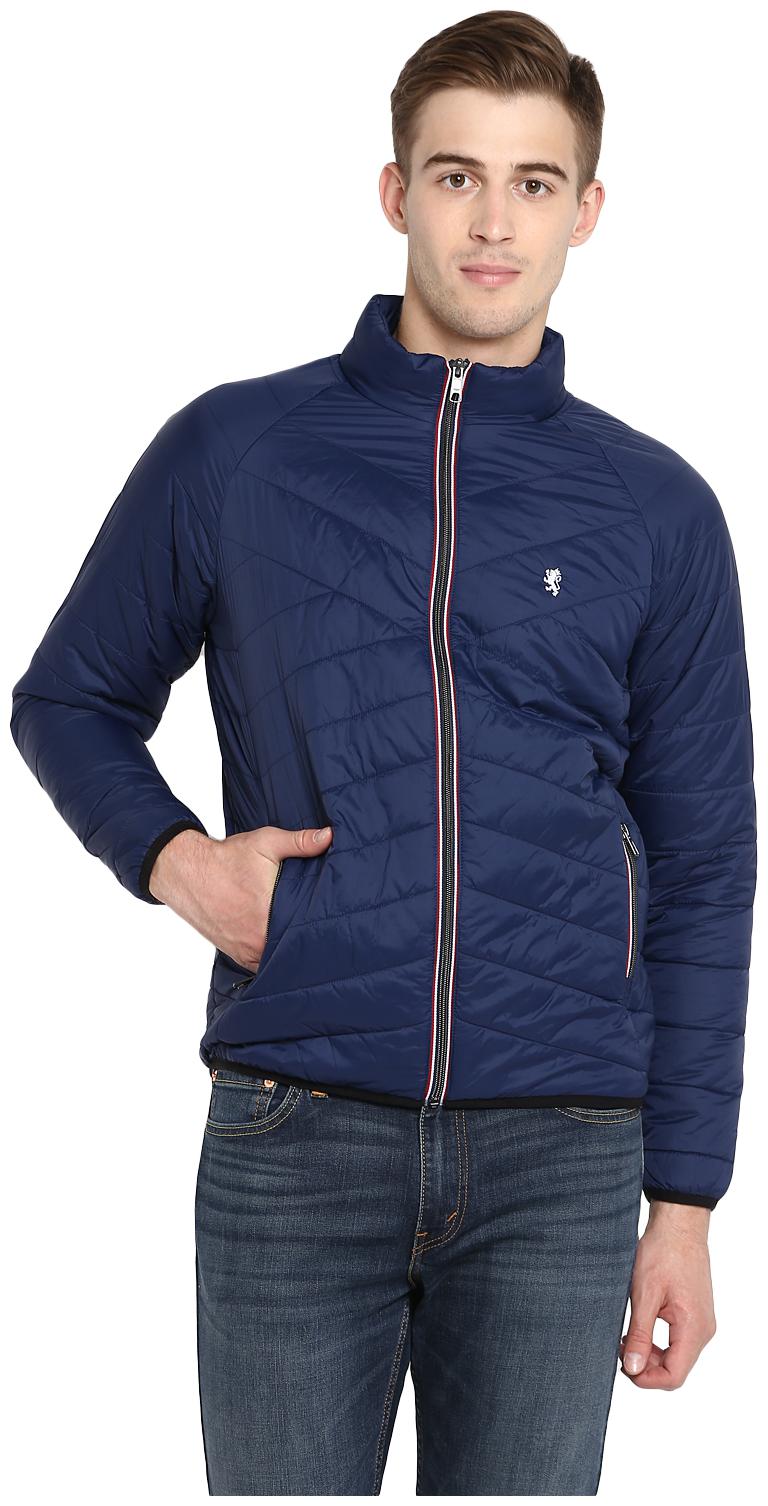 

Red Tape Men Blue Solid Quilted jacket