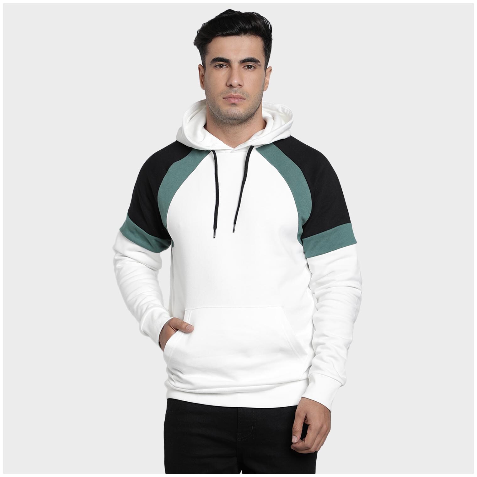 

Red Tape Men White Hooded Hoodie