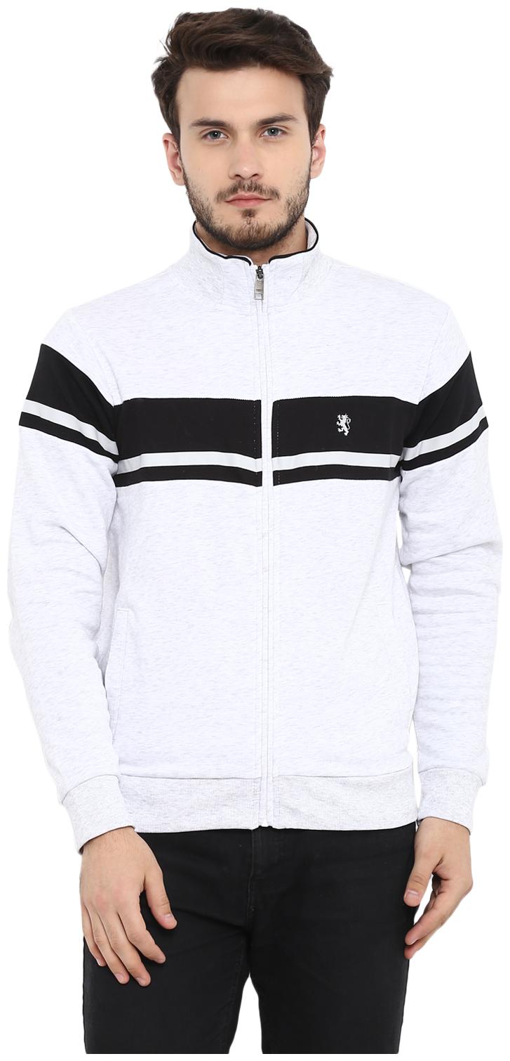 

Red Tape Men Blended Solid Sweatshirt Grey