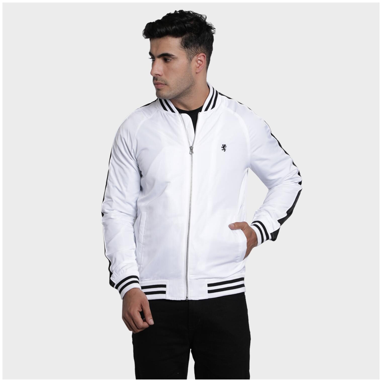 

Red Tape Men White Solid Bomber jacket
