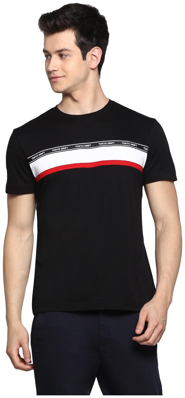 

Red Tape Men Black Regular fit Cotton Round neck T-Shirt - Pack Of 1