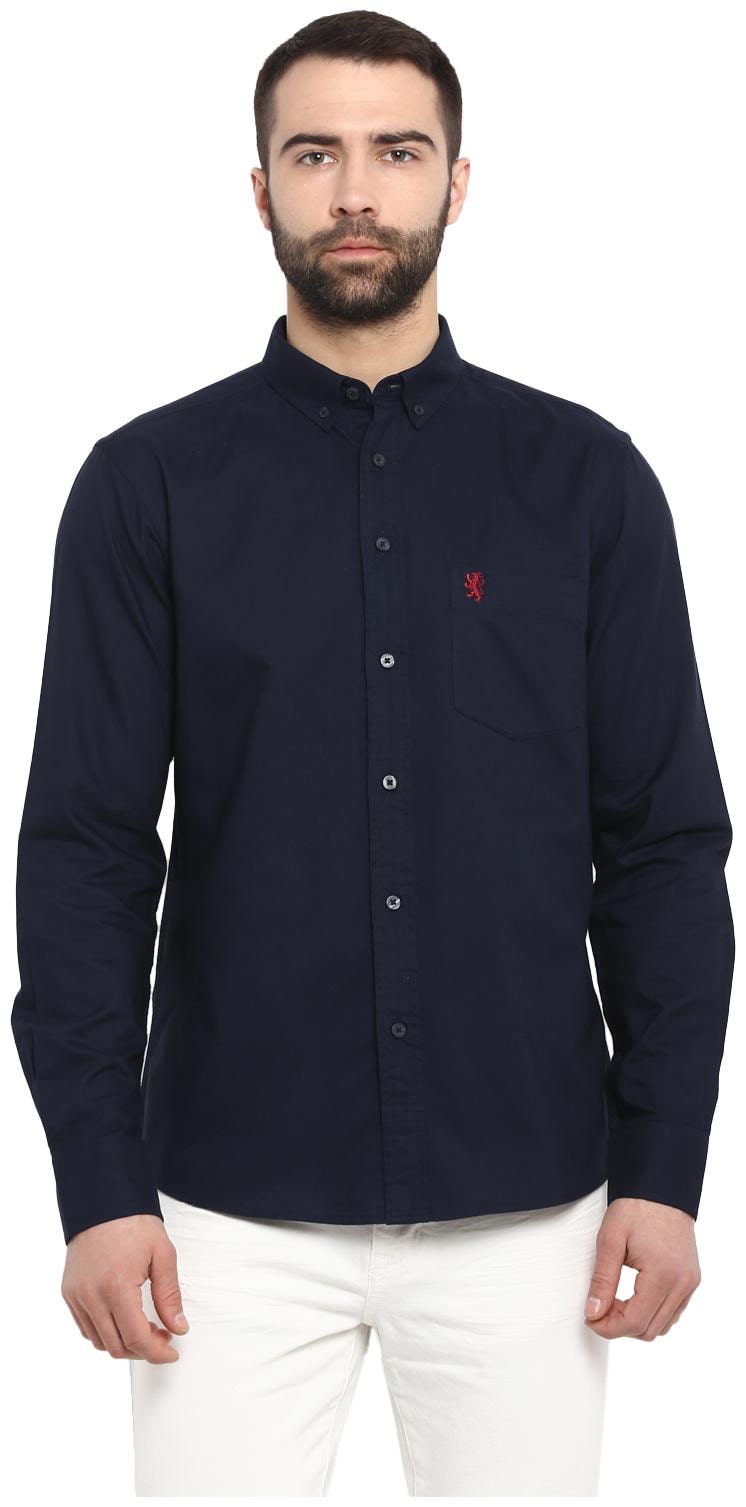 

Red Tape Men Blue Solid Regular Fit Casual Shirt