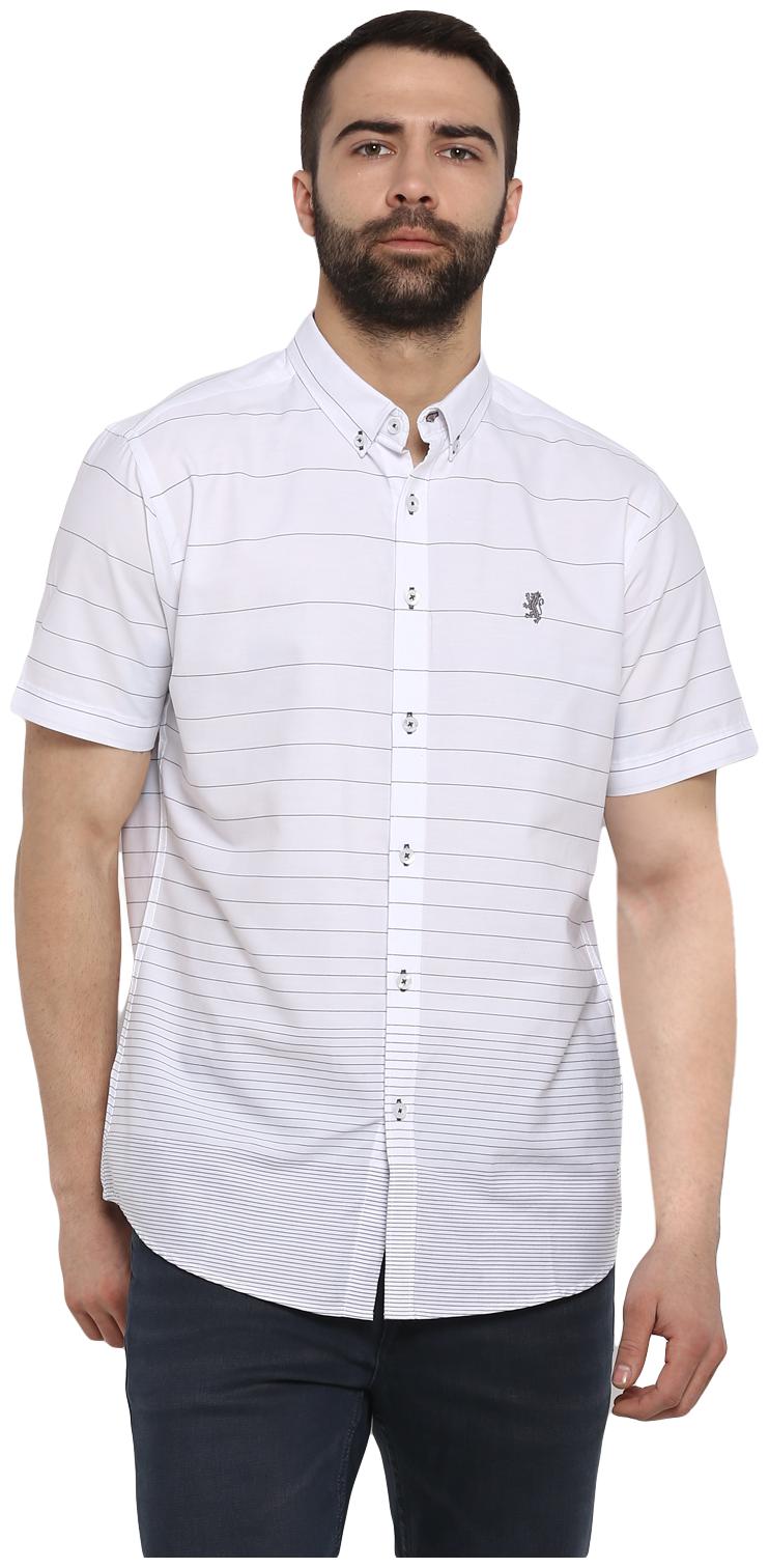 

Red Tape Men White Horizontal Stripes Regular Fit Casual Shirt