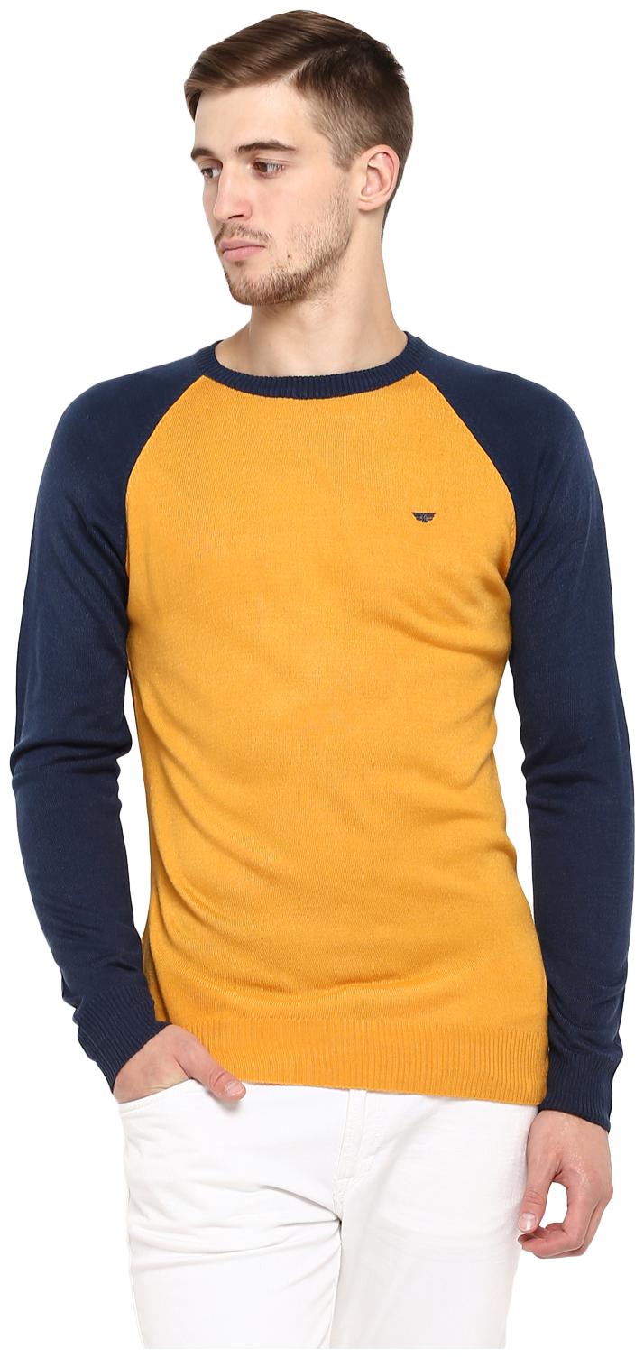 

Red Tape Men Acrylic Orange Sweater