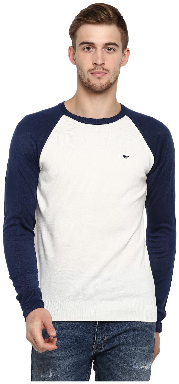 

Red Tape Men Acrylic White Sweater