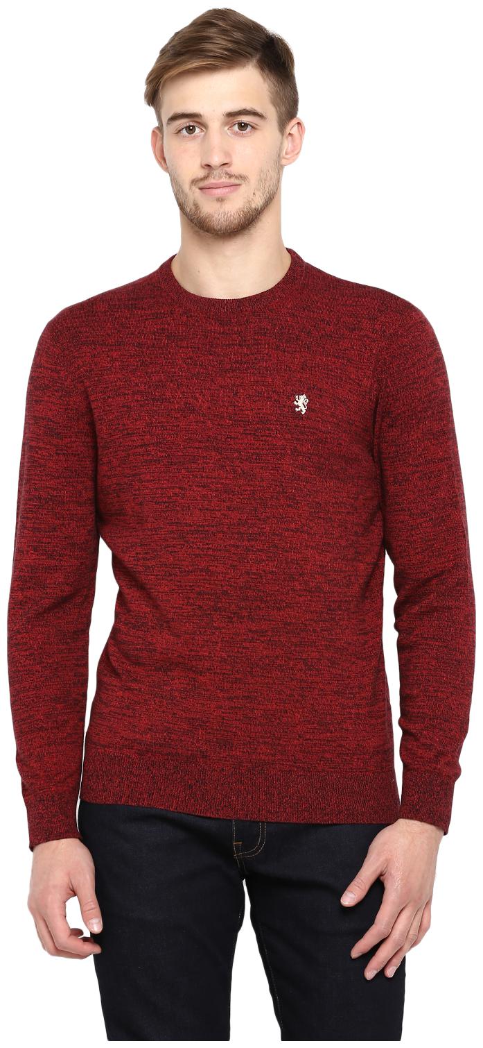 

Red Tape Men Cotton Dark Red Sweater