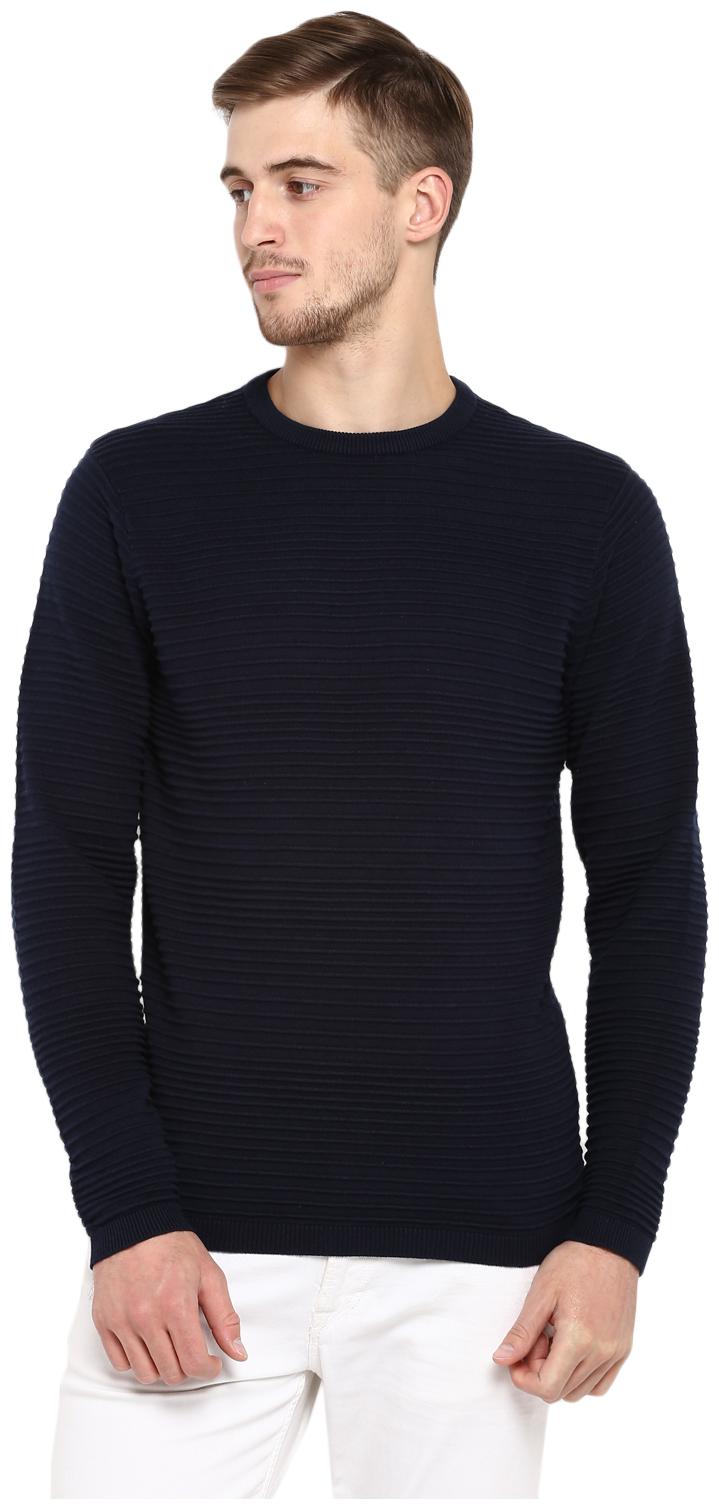 

Red Tape Men Cotton Navy Blue Sweater