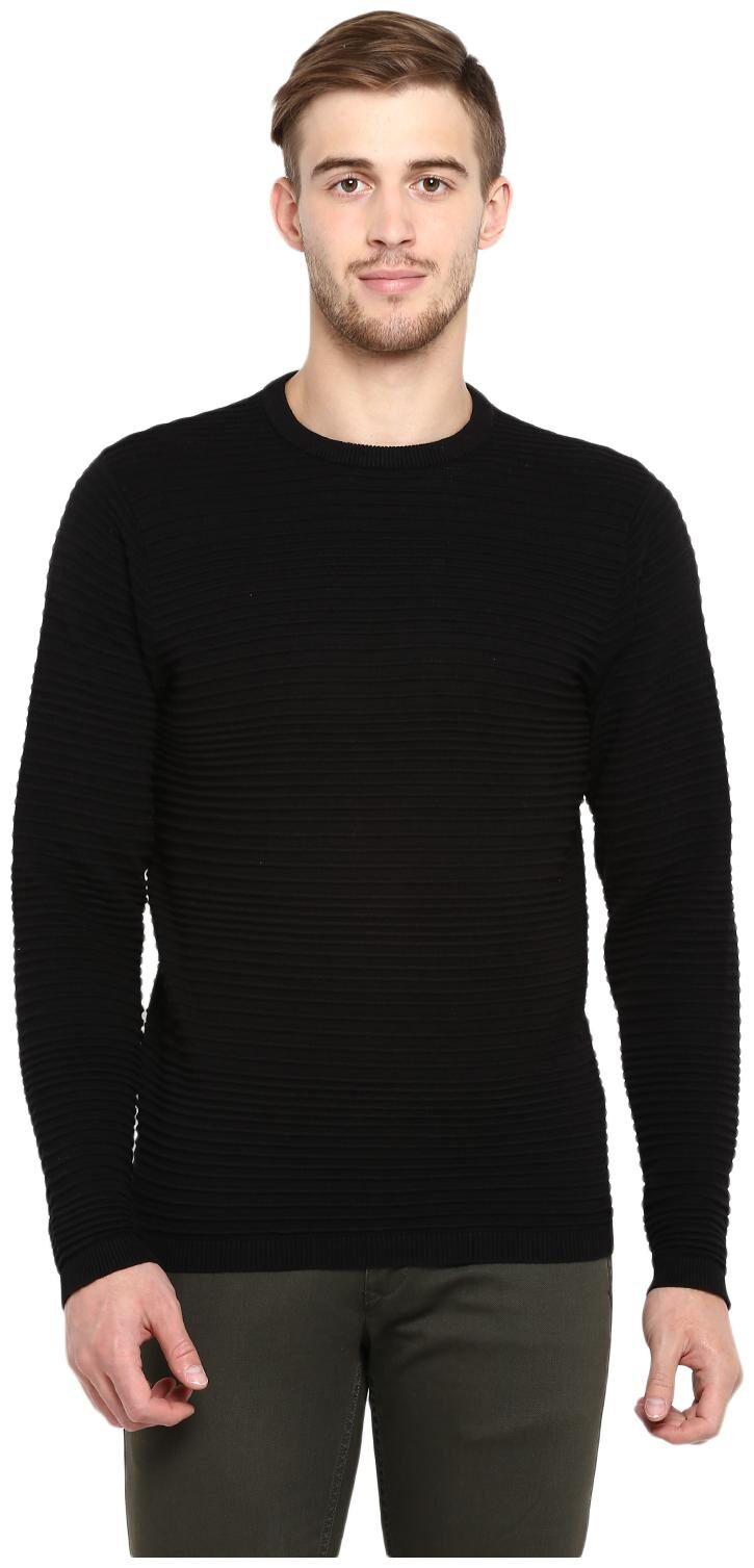 

Red Tape Men Cotton Black Sweater