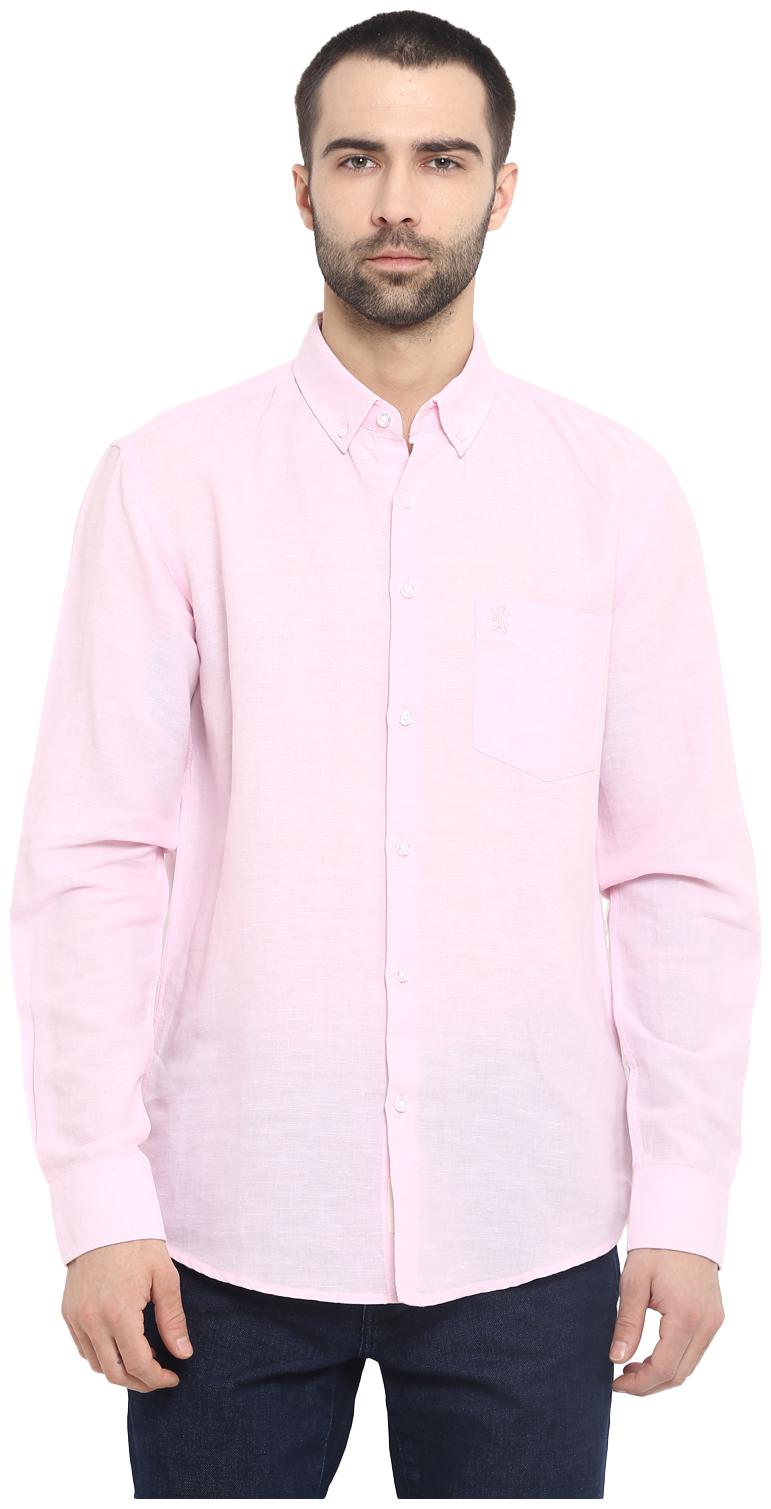 

Red Tape Men Pink Solid Regular Fit Casual Shirt