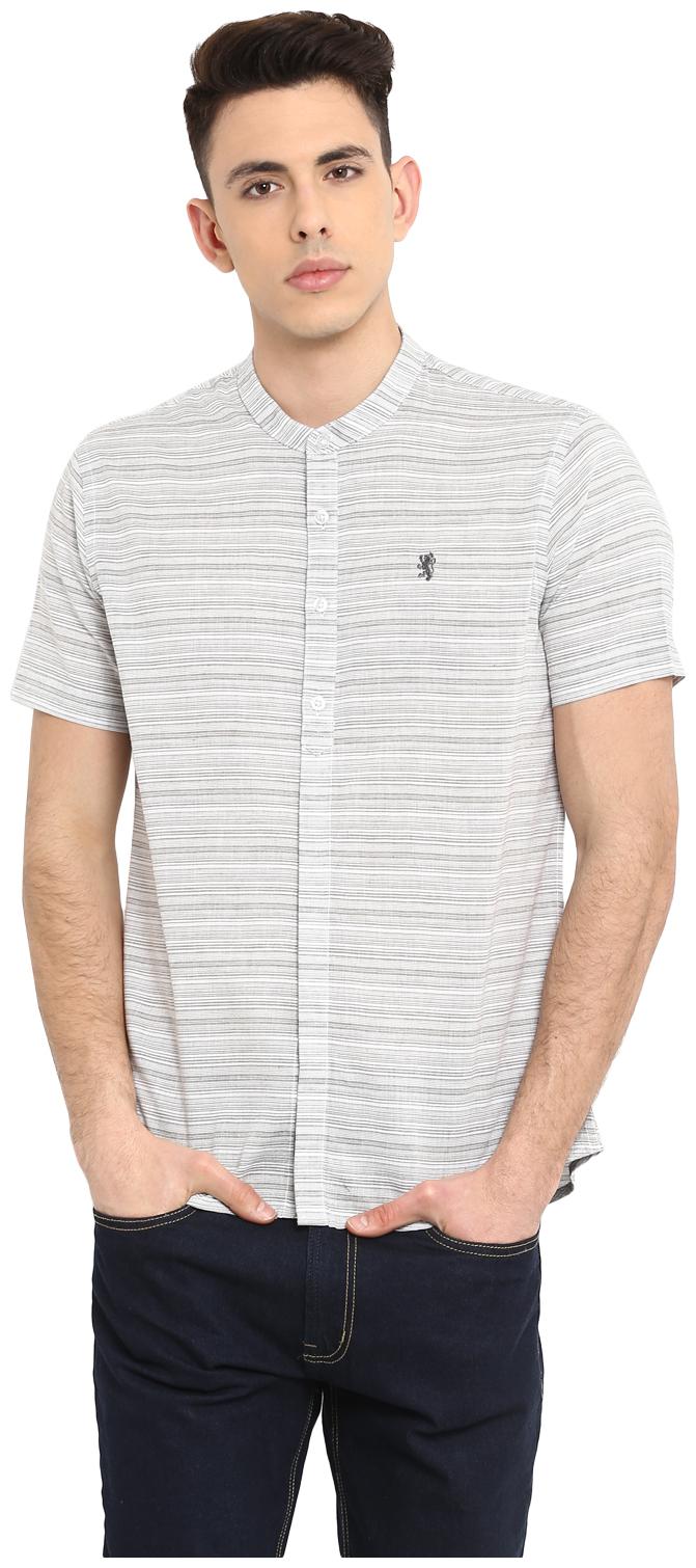 

Red Tape Men White Printed Regular Fit Casual Shirt