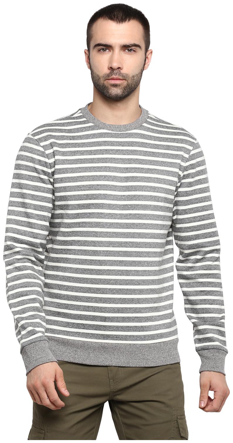 

Red Tape Men Grey Round neck Sweatshirt