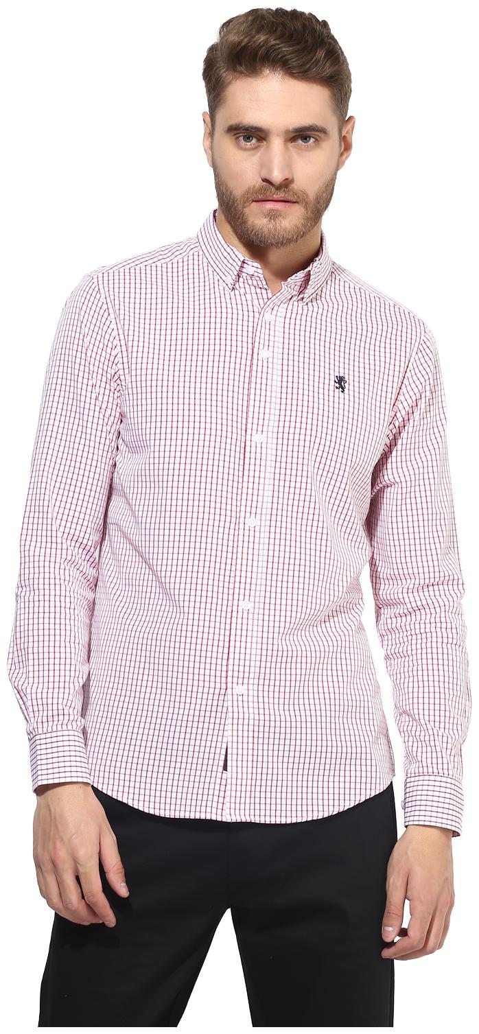 

Red Tape Men White Checked Regular Fit Casual Shirt