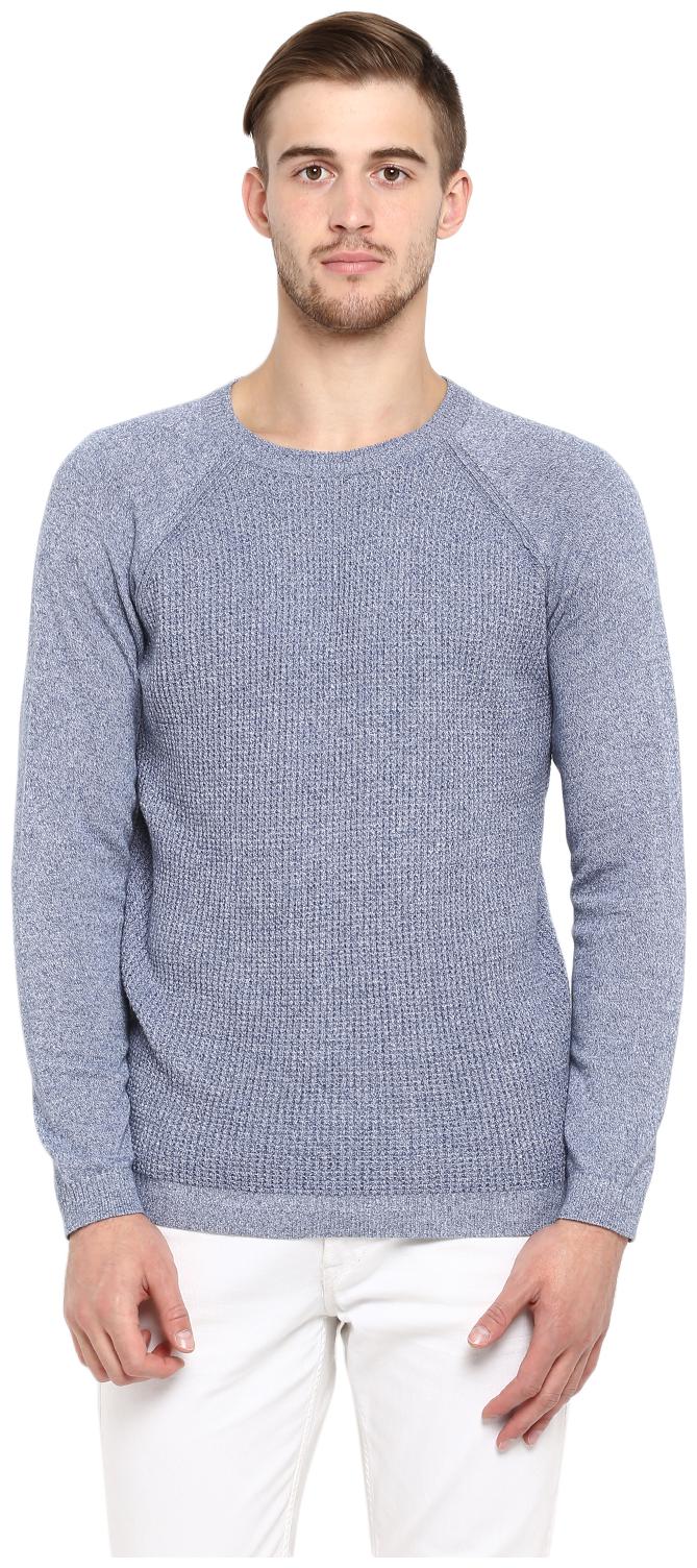 

Red Tape Men Cotton Blue Sweater