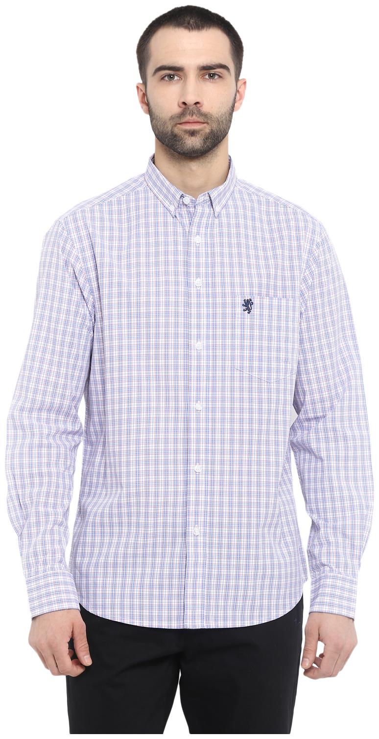 

Red Tape Men Blue Checked Regular Fit Casual Shirt